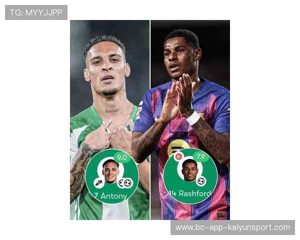 曼联不要的左右边锋闪耀西甲 安东尼9场5球2助 拉什福德霸榜巴萨，曼联bishop