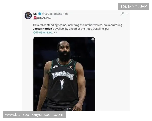 哈登手握交易否决权倾向于加盟竞争争冠球队